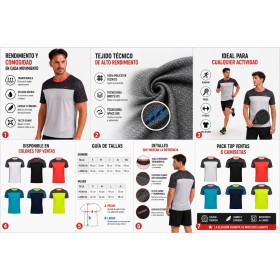 Camiseta técnica de running personalizada para hombre y mujer con logotipo para empresas
