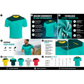 Camiseta técnica running de diseño asimétrico personalizada para hombre y mujer