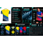 Camiseta técnica running premium personalizada con diseño geométrico para empresas