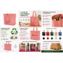 Bolsa de algodón reciclado con fuelle personalizada con logotipo para empresas