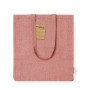 Bolsa Tote de algodón reciclado con fuelle y asas largas personalizada para empresas