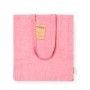 Bolsa Tote de algodón reciclado con fuelle y asas largas personalizada para empresas
