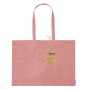 Bolsa Tote grande de algodón reciclado con fuelle personalizada para empresas