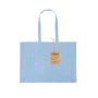 Bolsa Tote grande de algodón reciclado con fuelle personalizada para empresas