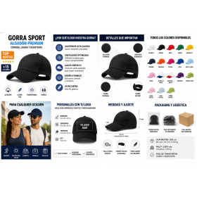 Gorra de algodón de 5 paneles personalizada con logotipo para empresas