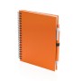 Libreta de cartón reciclado con bolígrafo personalizada con logotipo para empresas