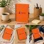 Libreta de cartón reciclado con bolígrafo personalizada con logotipo para empresas