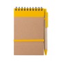 Libreta de cartón reciclado con bolígrafo personalizada con logotipo para empresas