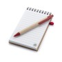 Libreta de cartón reciclado con bolígrafo personalizada con logotipo para empresas