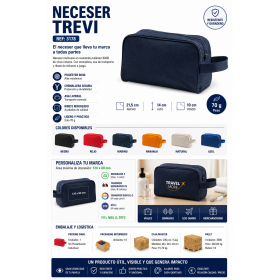 Neceser de viaje de poliéster personalizado con logotipo para empresas