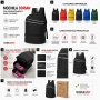 Mochila deportiva con compartimento para calzado personalizada con logotipo para empresas