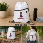 Mochila saco con bolsillo personalizada con logotipo para empresas