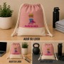 Mochila saco de algodón reciclado personalizada con logotipo para empresas