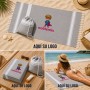 Mochila pareo de algodón reciclado personalizada con logotipo para empresas