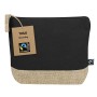 Neceser Fairtrade de algodón y yute personalizado con logotipo para empresas