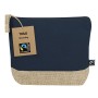 Neceser Fairtrade de algodón y yute personalizado con logotipo para empresas