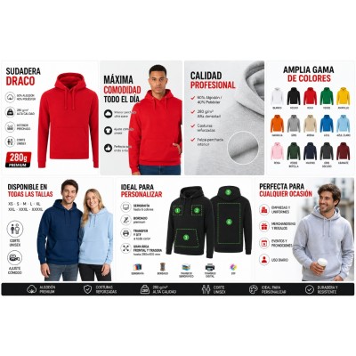 Sudadera con capucha personalizada con logotipo para empresas