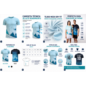 Camiseta técnica running personalizada con diseño geométrico para empresas
