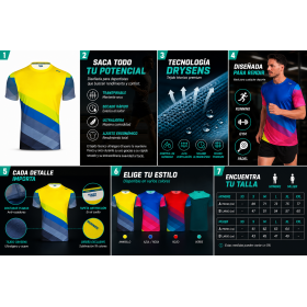 Camiseta running premium personalizada con logotipo para empresas