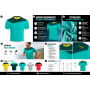 Camiseta running de diseño asimétrico personalizada con logotipo para empresas