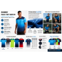 Camiseta running elástica personalizada con logotipo para empresas