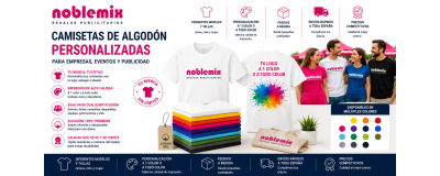 Camisetas de Algodón Personalizadas | Empresas, Eventos y Publicidad | Noblemix