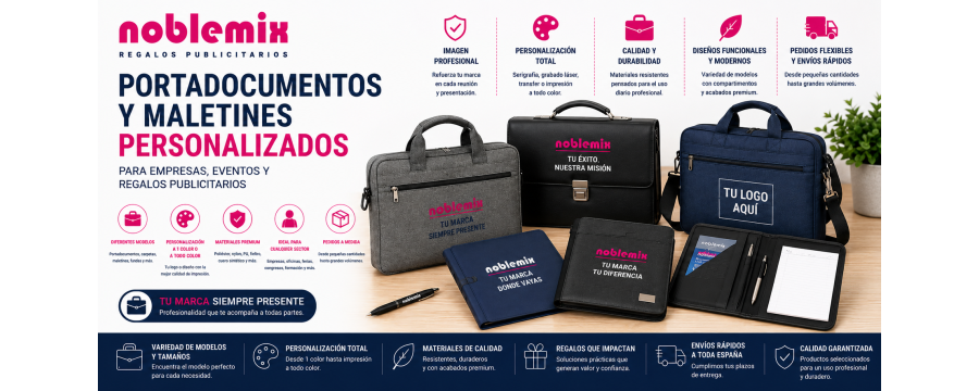 Portadocumentos y Maletines Personalizados | Empresas | Noblemix