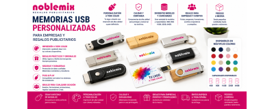 Memorias USB Personalizadas | Empresas y Regalos Publicitarios | Noblemix