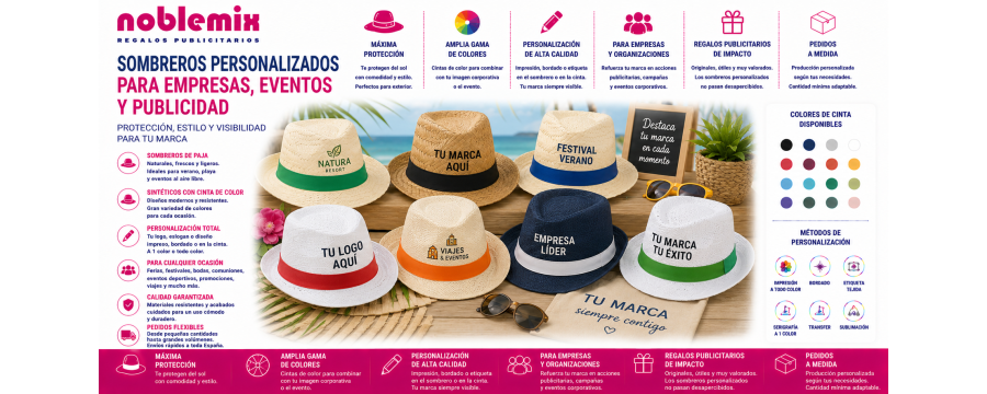 Sombreros Personalizados | Empresas, Eventos y Publicidad | Noblemix