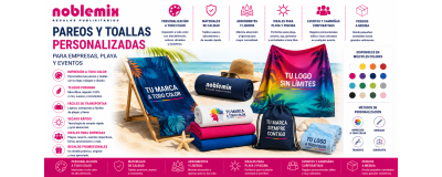 Pareos y Toallas Personalizadas | Empresas, Playa y Eventos | Noblemix