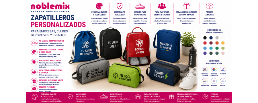 Zapatilleros Personalizados para Empresas, Clubes y Eventos | Noblemix