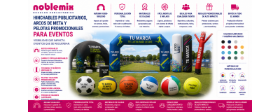 Hinchables Publicitarios, Arcos de Meta y Pelotas Promocionales | Noblemix