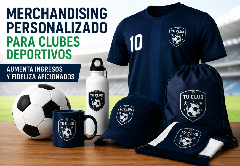 Merchandising personalizado para clubes deportivos: cómo aumentar ingresos y fidelizar aficionados